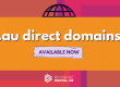 New .au domain extensions available now